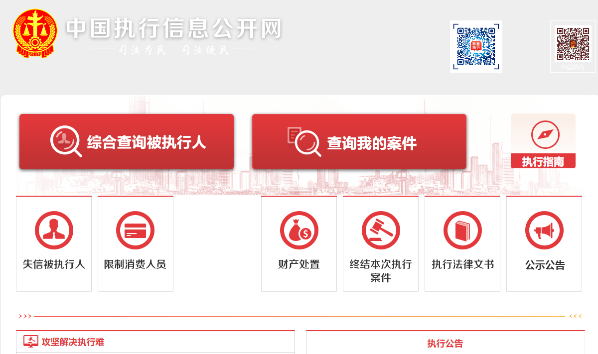 中国执行信息公开网